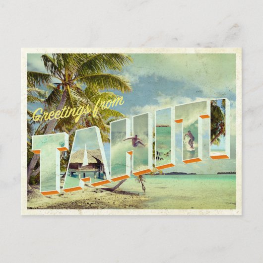 Tahiti briefkaart foto (Voorkant)