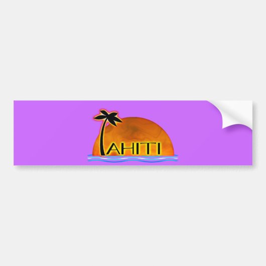 Tahiti Bumpersticker (Voorkant)