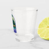 Tahiti Frans-Polynesië Reiskunstembleem Shot Glas (Rechts)