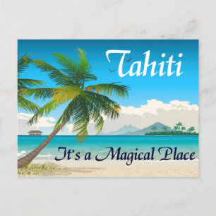 Tahiti is een Magisch briefkaart
