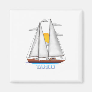 Tahiti Kustal Nautical Sailor Magneet