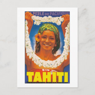 Tahiti ~ La Perle du Pacific Briefkaart