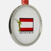 TAHITI PAPEETE MISSIE LDS CTR METALEN ORNAMENT (Rechts)