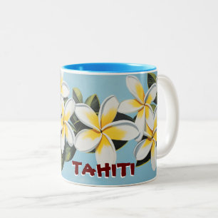 Tahiti Plumeria Tweekleurige Koffiemok