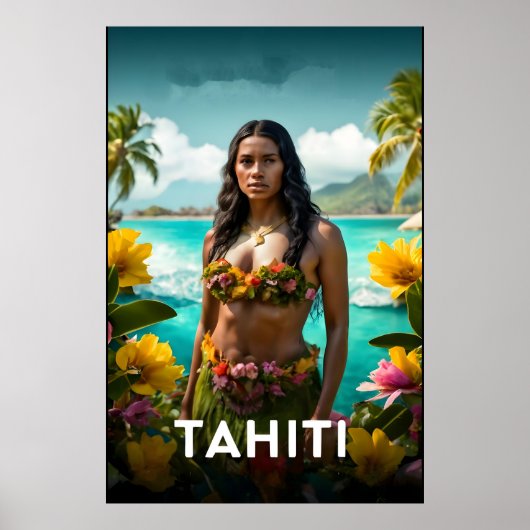 Tahiti reisposter poster (Voorkant)