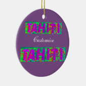 Tahiti Sign Thunder_Cove Keramisch Ornament (Rechts)