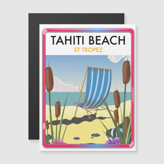 Tahiti strand te tropez (Voorkant / Achterkant)