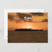 Tahiti Sunset Briefkaart (Voorkant / Achterkant)