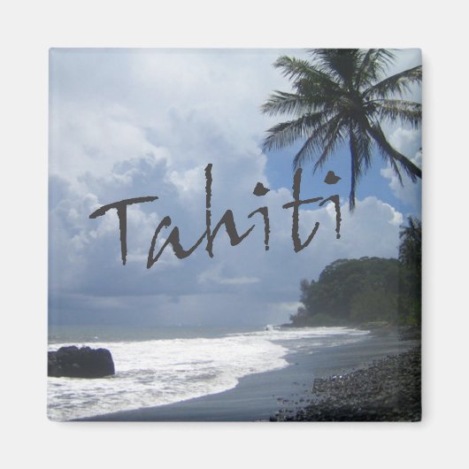 Tahiti Travel Souvenir Photo Frigo Magnets (Devant)