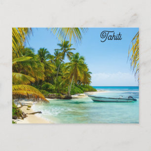 Tahiti Tropical Beach Travel Photo Carte postale