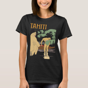 Tahiti Tropisch Strand Retro Reis T-Shirt