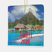 Tahiti Vacances Ornement de Noël  (Gauche)