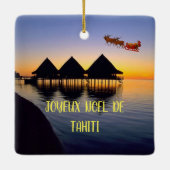 Tahiti Vacances Ornement de Noël  (Dos)
