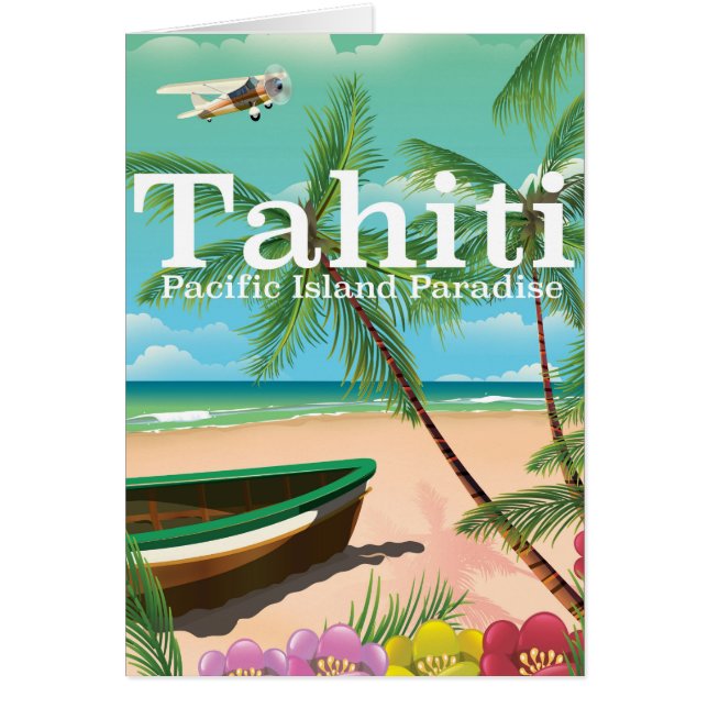 Tahiti vintage-poster (Voorkant)