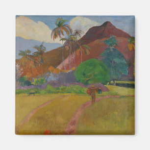 Tahitian Landscape, 1891 (olie op doek) Magneet