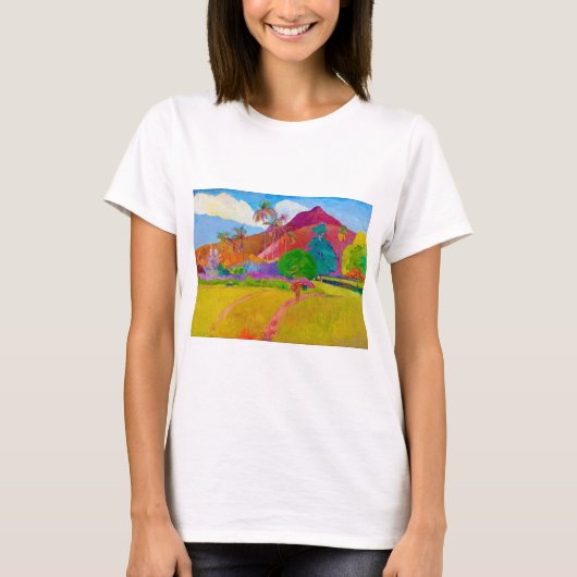 Tahitian Landscape, Gauguin T-shirt (Voorkant)
