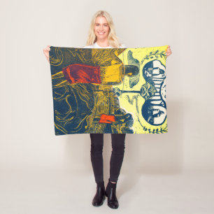 Tahitian Women and Dog, Gauguin Fleece Deken