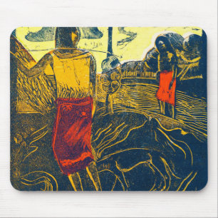 Tahitian Women and Dog, Gauguin Muismat