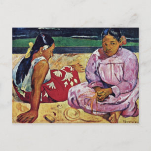 Tahitian Women on the Beach door Paul Gauguin Briefkaart