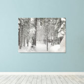 Tahoe Winter Wonderland Canvas Afdruk (Insitu (Houten vloer))
