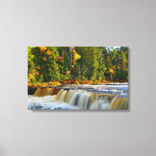 Tahquamenon Herfsten Verpakt Canvas Afdruk