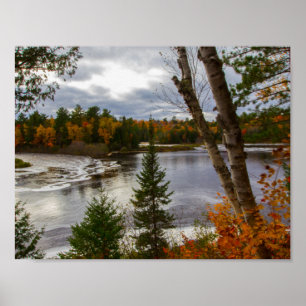 Tahquamenon in de Herfst, Michigan Poster