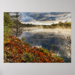 Tahquamenon Rivier Zonsopgang   Paradise, Michigan Poster