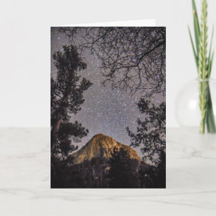 Tahquitz Peak in Night Wenskaart Kaart