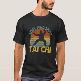 Tai Chi Chinese martial Arts Taiji Retro T-shirt