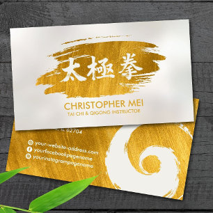 Tai Chi Chuan - gouden penseelstreek Visitekaartje