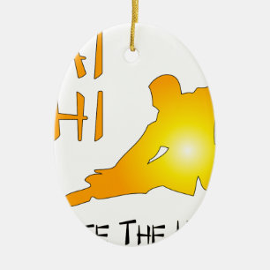 Tai Chi - cultiveer de harmonie Keramisch Ornament