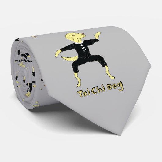 Tai Chi Dog cravate marshal arts qi gong (Roulé)