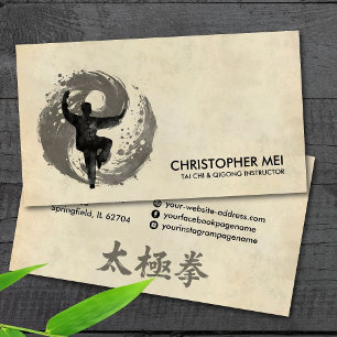 Tai Chi en Qigong instructeur Visitekaartje