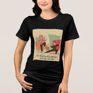 Tai Chi in de modern stijl van het midden van de v Tri-Blend Shirt