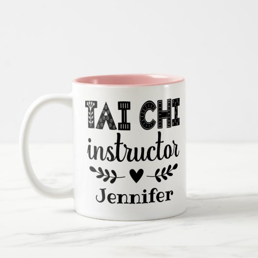 Tai Chi Instructor Tweekleurige Koffiemok (Links)