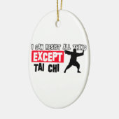 Tai chi krijgsontwerp keramisch ornament (Links)