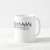 Tai Chi kung fu(功 夫) Mug de café (Devant droit)