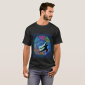 Tai Chi met Abstract Yin Yang Design T-shirt (Voorkant volledig)