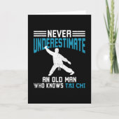 Tai Chi Old Man Tai Chi Training Kaart (Voorkant)