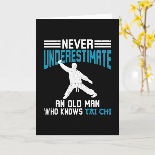 Tai Chi Old Man Tai Chi Training Kaart (Gele Bloem)