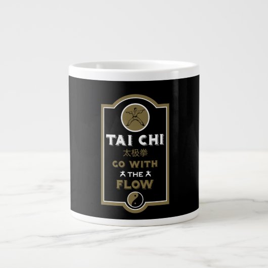 Tai Chi Practitioner Gift Extra Grote Beker (Voorkant)