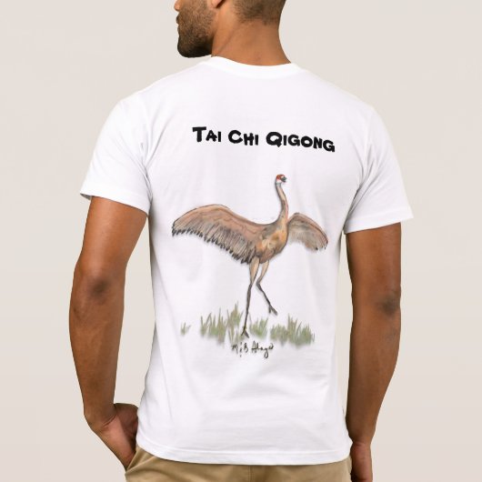 Tai Chi Qigong Crane T-shirt (Achterkant)