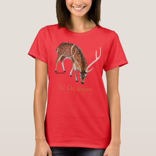 Tai Chi Qigong Deer T-shirt (Voorkant)