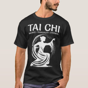 Tai Chi Qigong Kraan Martial Arts Yoga Meditatie  T-shirt