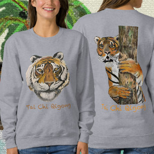Tai Chi Qigong Tiger Sweatshirt féminine