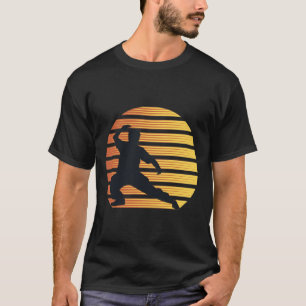 Tai Chi Retro 80s Style Sunset Martial Arts T-shirt