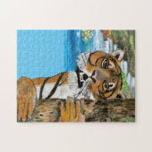 Tai Chi Tiger Illustratie Legpuzzel (Horizontaal)