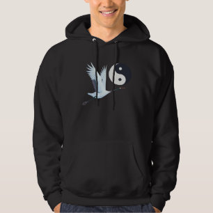 Tai Chi Witte Kraanvogel Yin Yang Qi Gong Chinese Hoodie