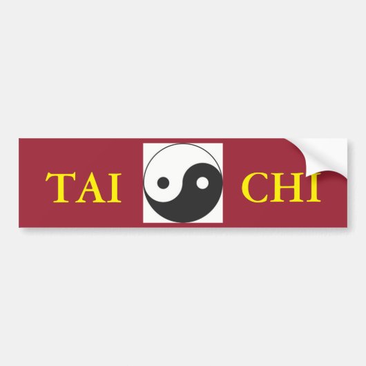 tai chi YIN & YANG SYMBOL Bumpersticker (Voorkant)