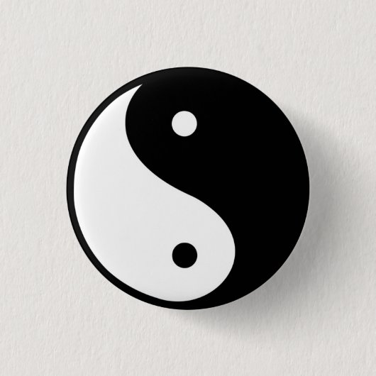 TAi chi YIN & YANG SYMBOL Ronde Button 3,2 Cm (Voorkant)